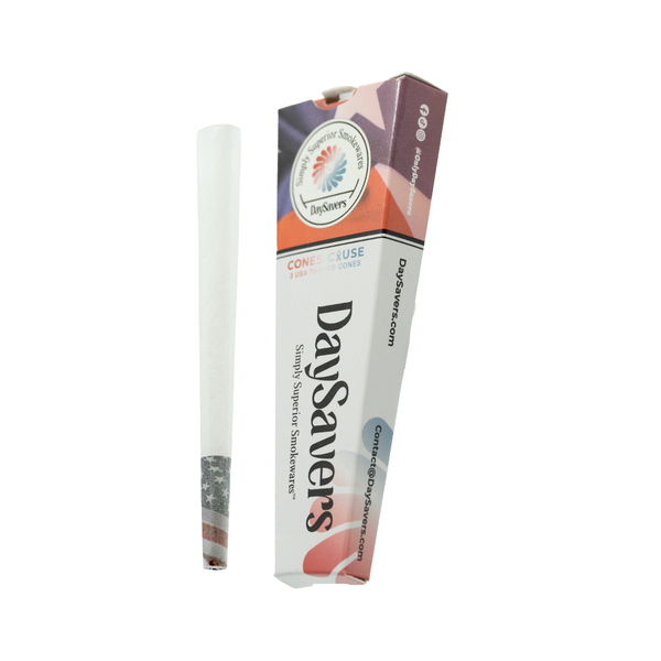 DaySavers 1 Gram King Size American Flag Pre Rolled Cones - Cones For A Cause