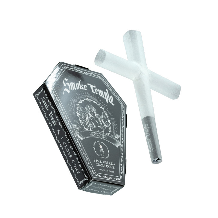 Smoke Temple Cross Cone - 1g/84mm [1 Cross Cone in Pack]