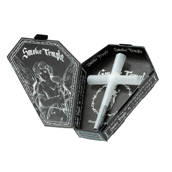 Smoke Temple Cross Cone - 1g/84mm - Cross Joint - The Perfect Stoner Gift