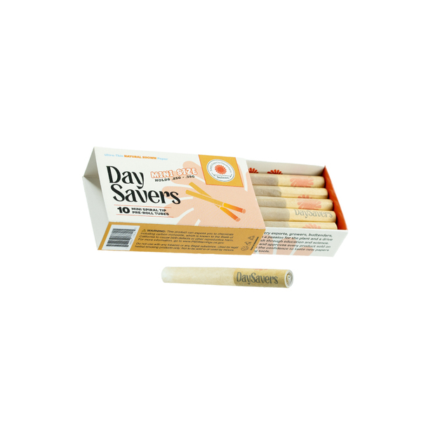 DaySavers Pre Rolled Tubes - Third-Party Tested for Heavy Metals, Pesticides and Microbials
