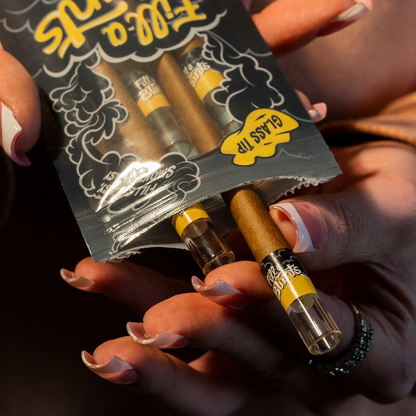 Fill-a Blunts King Size 1-Gram Pre-Rolled Blunt Tubes with Glass Filter Tips - Premium Glass Filter Tip
