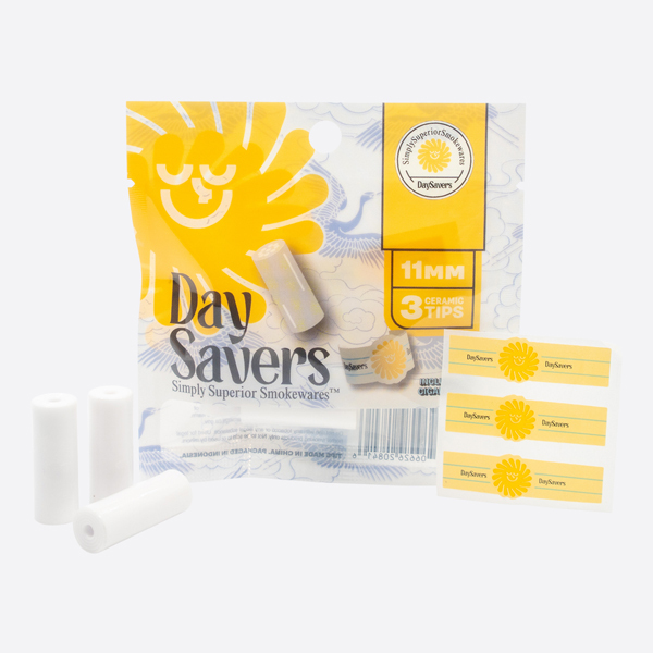 DaySavers Display Box - 11mm Ceramic Tip - Lab-Tested Cannabis Accessories Free from Heavy Metals and Pesticides
