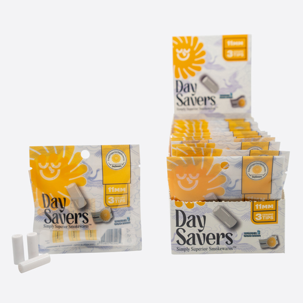 DaySavers Display Box - 11mm Ceramic Tip - Available in Glass, Wood, and Ceramic Filter Tip Styles