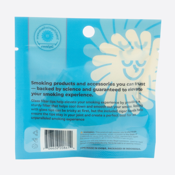DaySavers Display Box - 11mm Glass Tip - Lab-Tested Cannabis Accessories Free from Heavy Metals and Pesticides