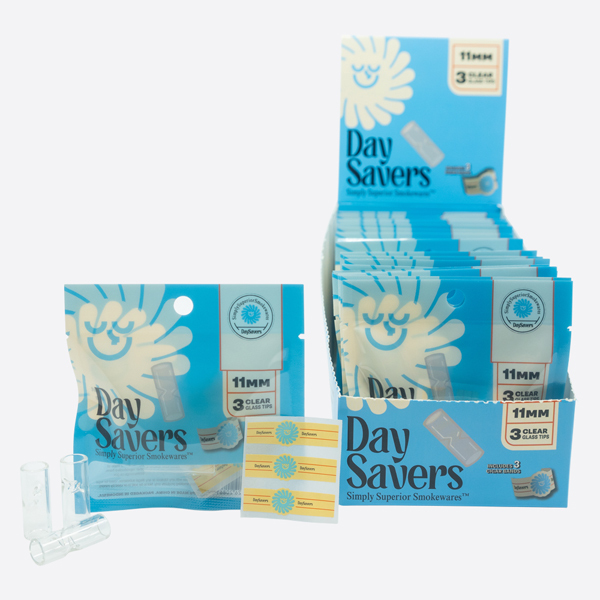 DaySavers Display Box - 11mm Glass Tip - Available in Glass, Wood, and Ceramic Filter Tip Styles