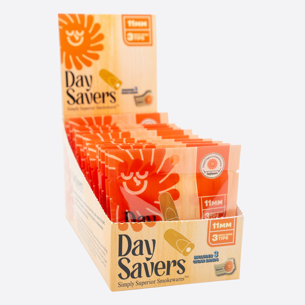 DaySavers Display Box - 11mm Wood Tip [3 per Pack - 20 Pack per Case]