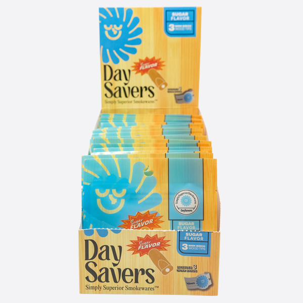 DaySavers Sugar Flavor Wood Filter Tips - Premium Filter Tip - Glass, Wood and Ceramic Options Available