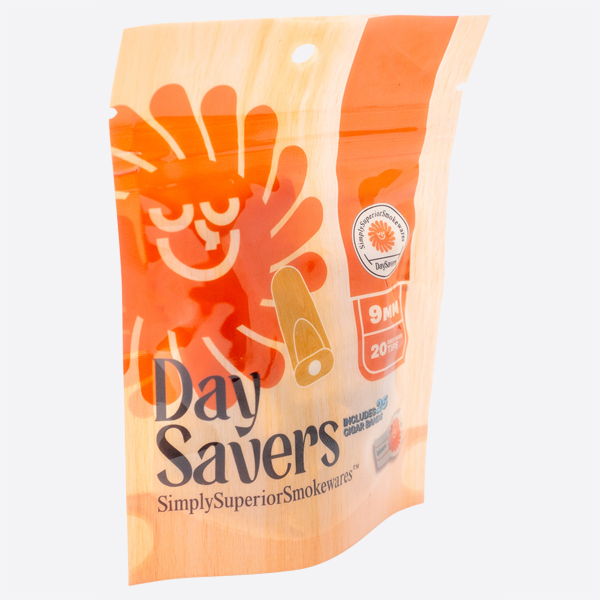 DaySavers 9mm Wood Filter Tips with Cigar Bands - - Available in Glass, Wood, and Ceramic Filter Tip Styles
