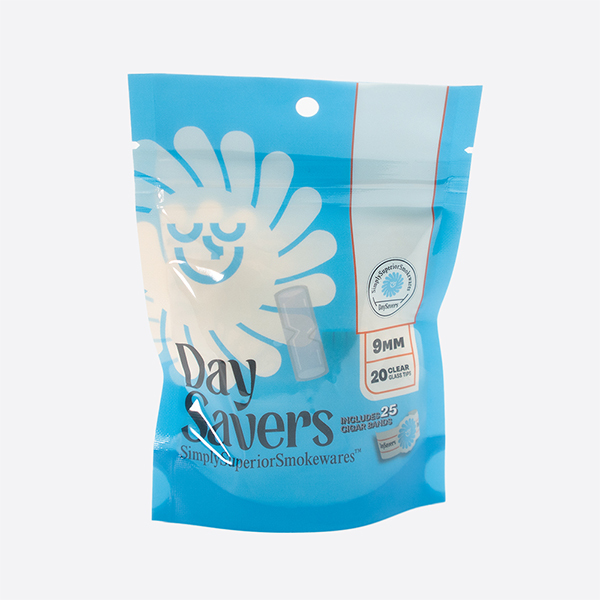 DaySavers 9mm Glass Filter Tips with Cigar Bands - - Premium Upgrade