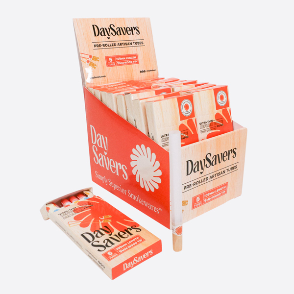 DaySavers Pre Rolled Tubes - Third-Party Tested for Heavy Metals, Pesticides and Microbials