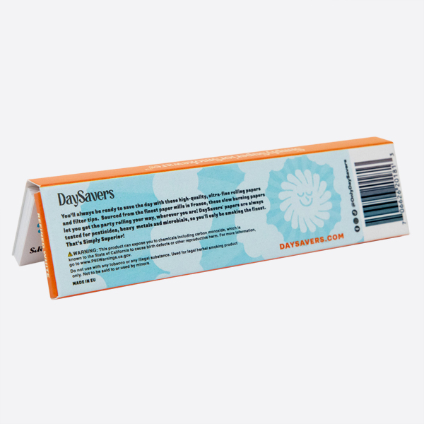 DaySavers King Size White Rolling Papers with Filter Tips - Filter Tips
