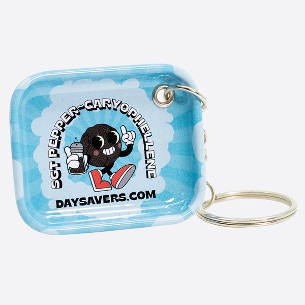 DaySavers Mini Rolling Tray Keychain - Caryophyllene Terp - Sgt Pepper