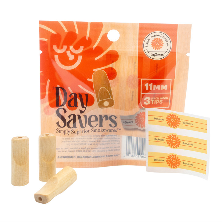 DaySavers 11mm Wood Tip [3 per Pack - Tips Only]