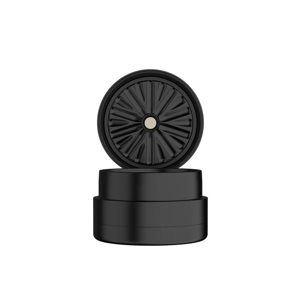 Flower Mill - 2.5 Inch Standard Weed Grinder Mill - Black