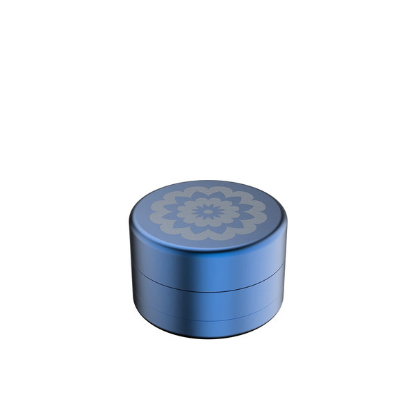 Flower Mill - 2 Inch Standard Weed Grinder Mill - Blue - Easy to Clean Dishwasher-Safe Aluminum Components