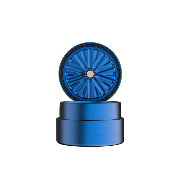Flower Mill - 2 Inch Standard Weed Grinder Mill - Pink - Available in Multiple Colors Including Pink, Blue, Black and Gold