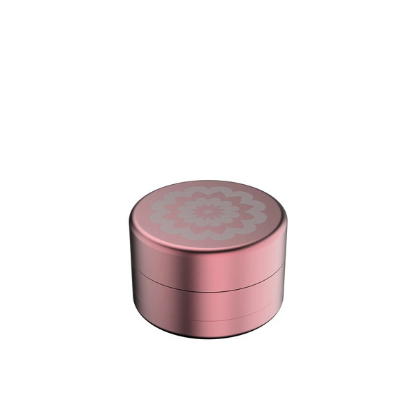 Flower Mill - 2 Inch Standard Weed Grinder Mill - Pink - Easy to Clean Dishwasher-Safe Aluminum Components