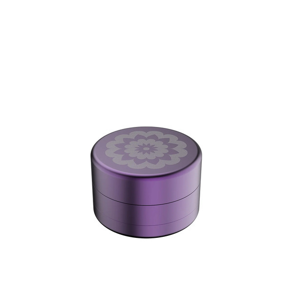 Flower Mill - 2 Inch Standard Weed Grinder Mill - Purple - Easy to Clean Dishwasher-Safe Aluminum Components