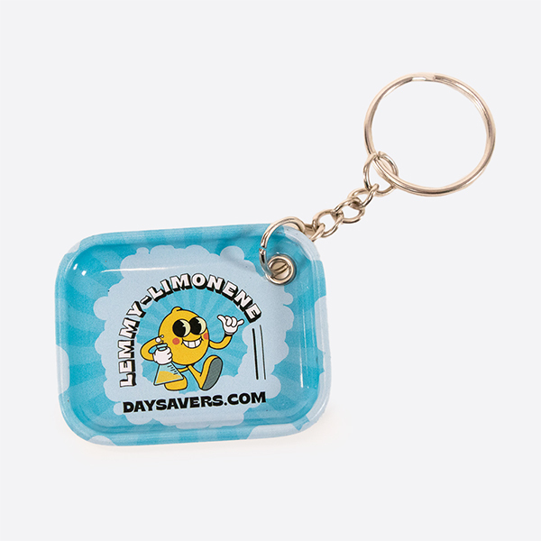 DaySavers Mini Rolling Tray Keychain - Limonene Terp - Lemmy