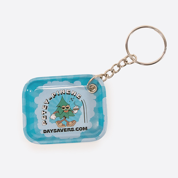 DaySavers Mini Rolling Tray Keychain - Pinene Terp - Petey