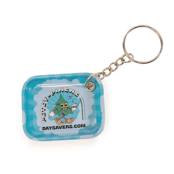 DaySavers Mini Rolling Tray Keychain - Pinene Terp - Petey