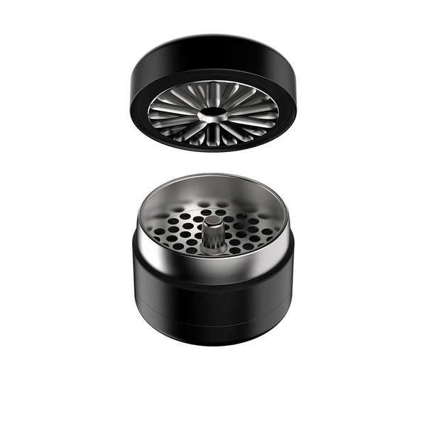 Flower Mill - 2 Inch Premium Stainless Weed Grinder - Multiple Screen Sizes for Coarse, Medium and Fine Grind Levels