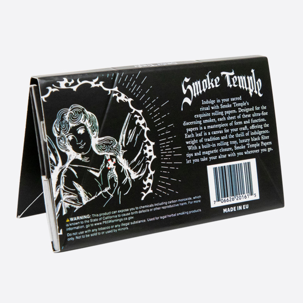 Smoke Temple Rolling Papers - Ultra-Thin European Rolling Paper from French Paper Mills