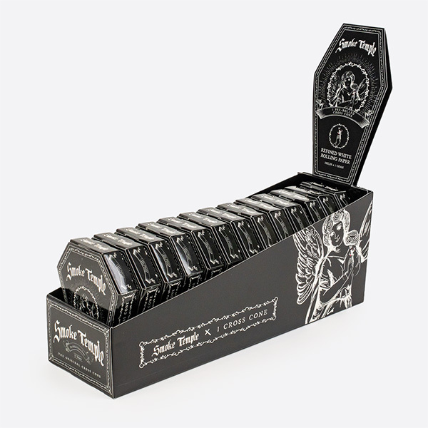 Display Box - Smoke Temple 1g/84mm Cross Cone [13 Packs, 1 Mini Cross Cone per Pack] - 1.5g