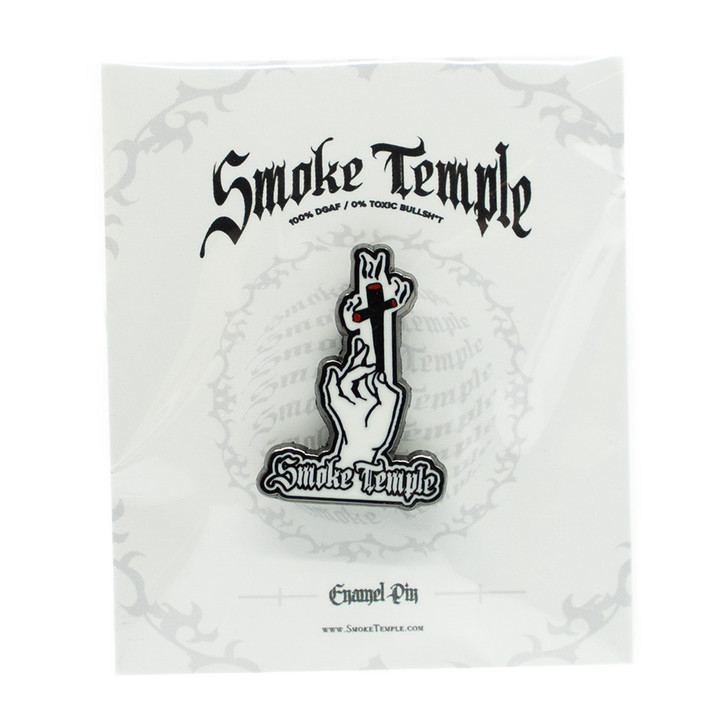 Smoke Temple Enamel Pin - Hand