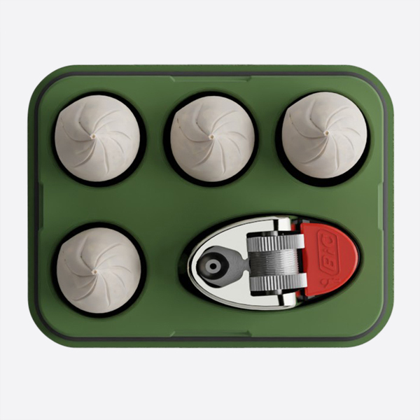 Joint Case - The Mini Box - Olive - Easy to Clean Dishwasher-Safe Aluminum Components