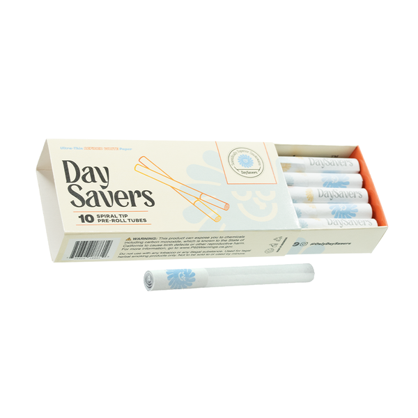 DaySavers Pre Rolled Tubes - Ultra-Thin Slow-Burning French-Milled Rolling Paper
