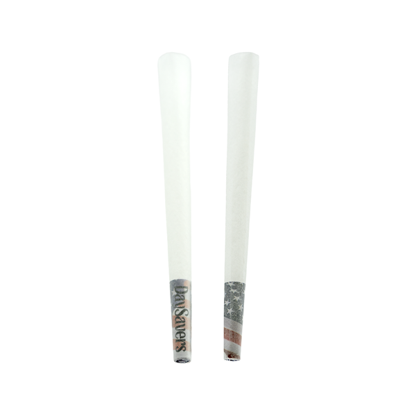 DaySavers 1 Gram King Size American Flag Pre Rolled Cones - Ultra-Thin Slow-Burning French-Milled Rolling Paper