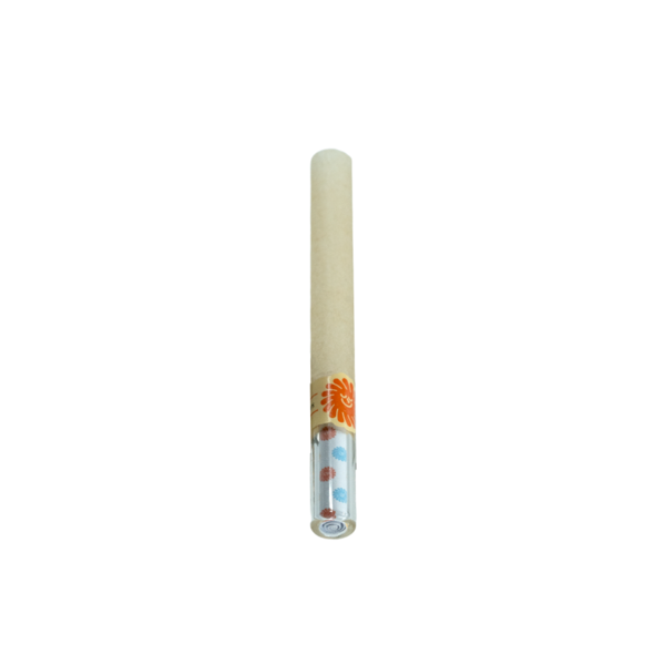 DaySavers 84mm/30mm Natural Brown Artisan Tubes with Glass Tips - Ultra-Thin Slow-Burning French-Milled Rolling Paper