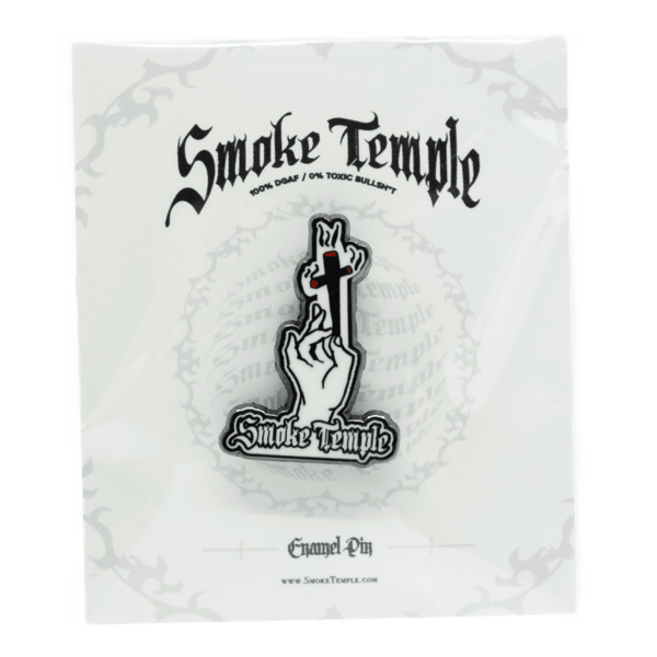 Smoke Temple Enamel Pin - Hand